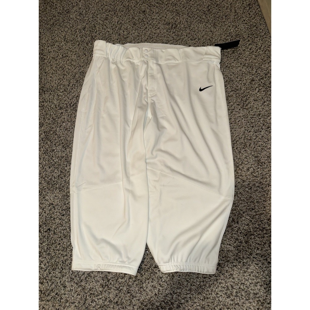 Nike Men's Vapor Select White High Baseball/Softball Pants SZ 3XL BQ5400-100 NWT